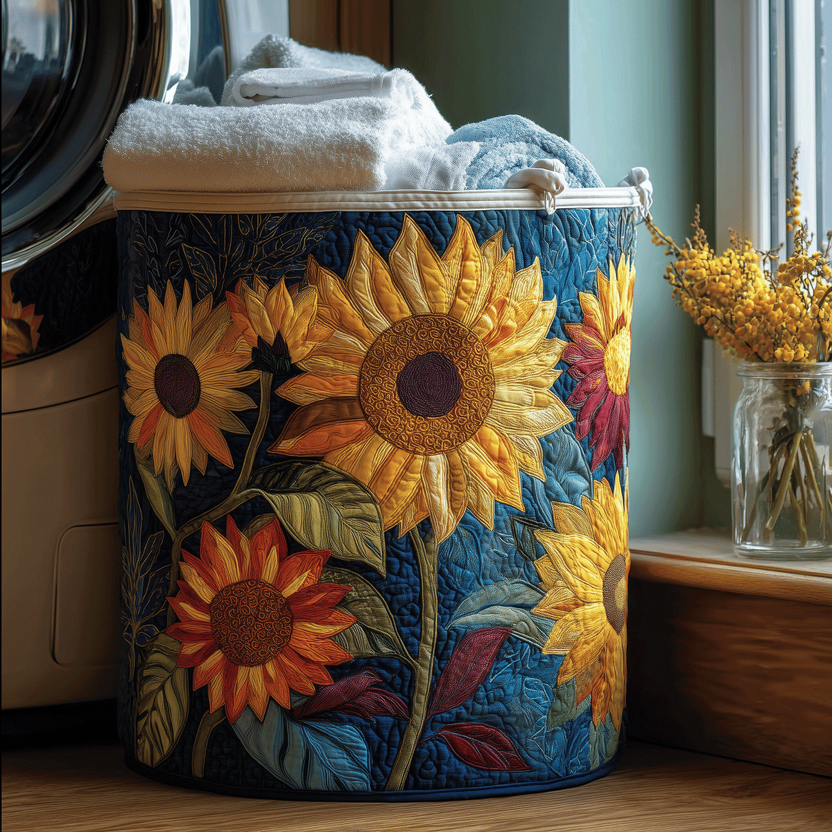 Floral Laundry Basket