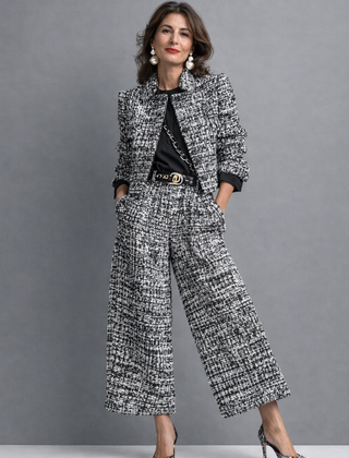 Chic Blouse and Pants Set