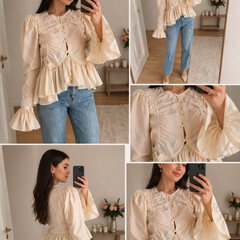 Livia | Blouse with a Ruffle