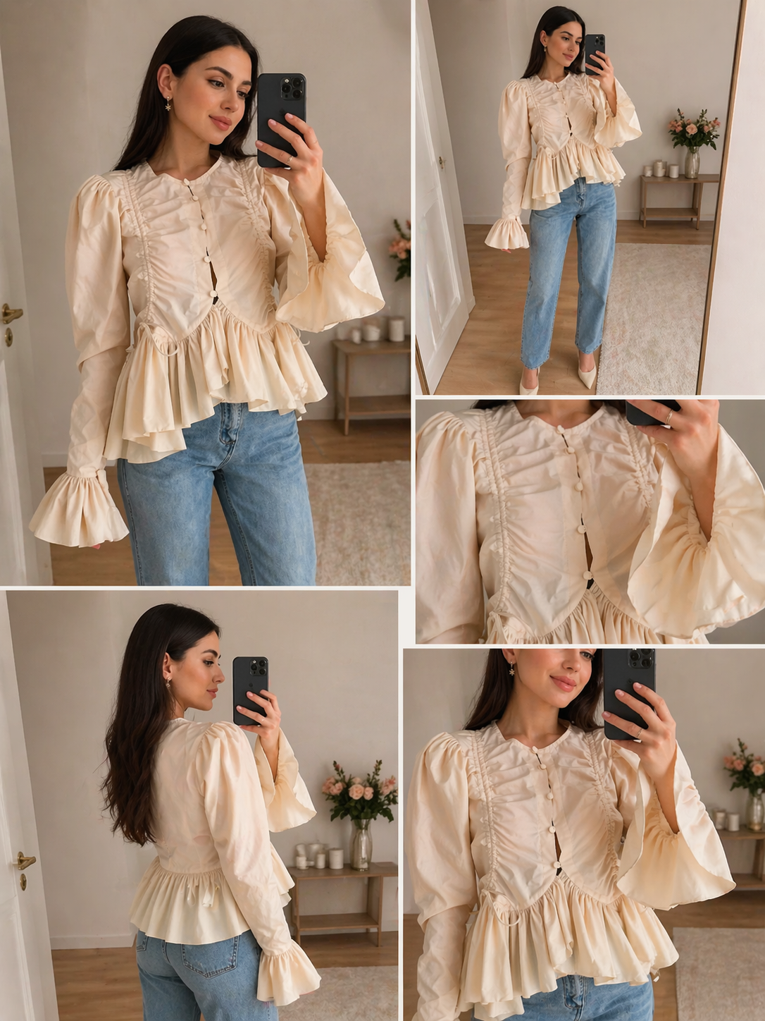 Livia | Blouse with a Ruffle