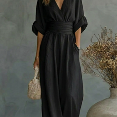 Ines | Sweetheart-Neckline Wide-Leg Jumpsuit