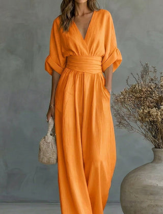 Ines | Sweetheart-Neckline Wide-Leg Jumpsuit