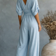 Ines | Sweetheart-Neckline Wide-Leg Jumpsuit