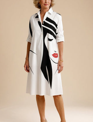 Bianca | No-Cling White Midi Dress