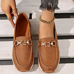 Orthopedic Flat Buckle Loafers