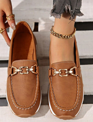 Orthopedic Flat Buckle Loafers