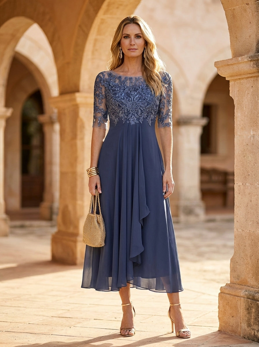Ruched Midi Dress
