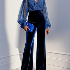 Alessia | V-Neck Stretch Jumpsuit