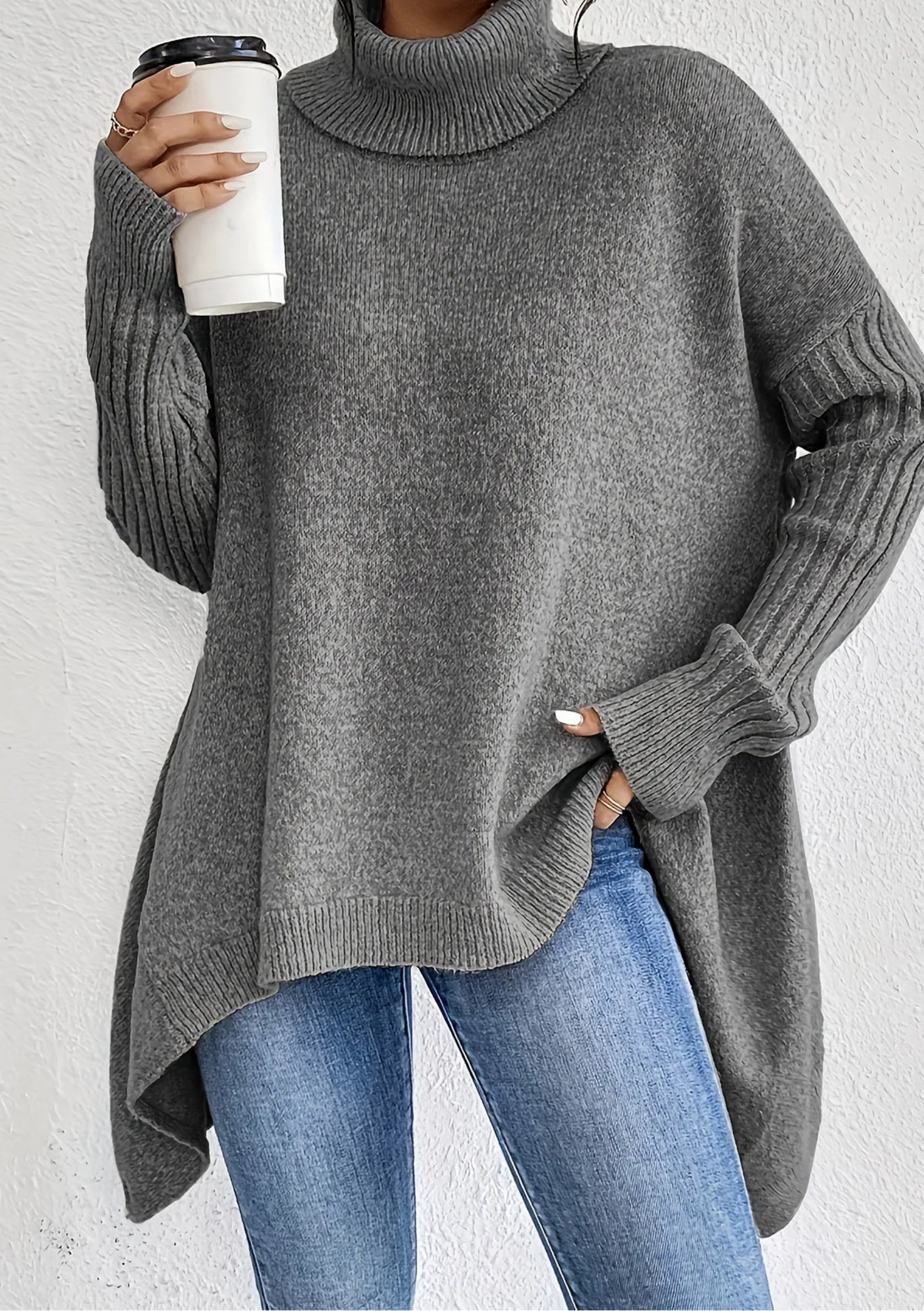 Turtleneck Knit Sweater
