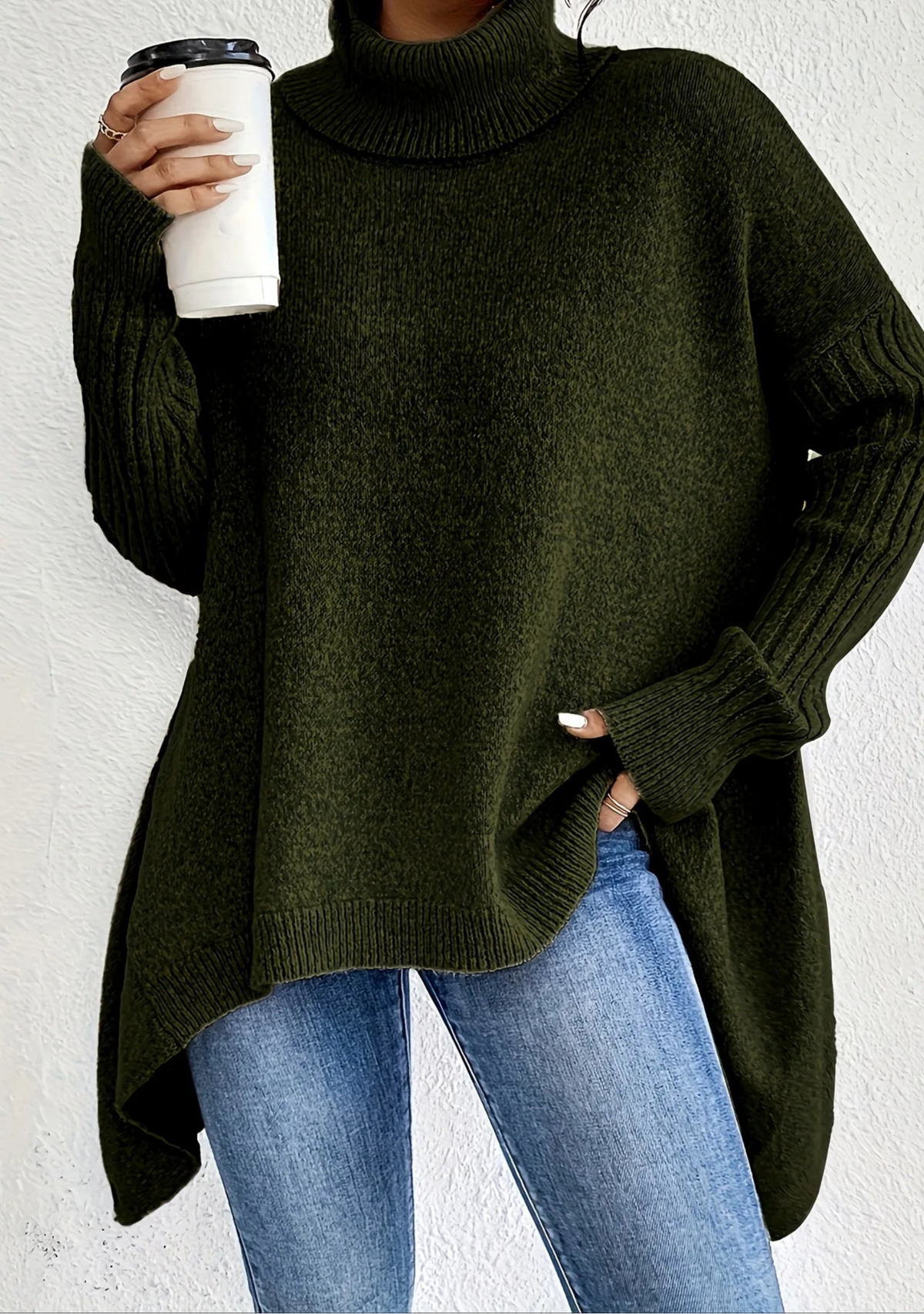 Turtleneck Knit Sweater