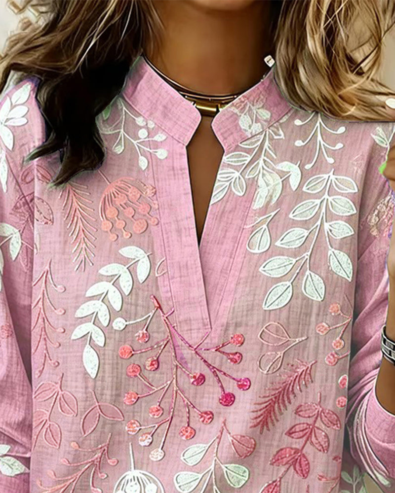 Botanical Print Blouse