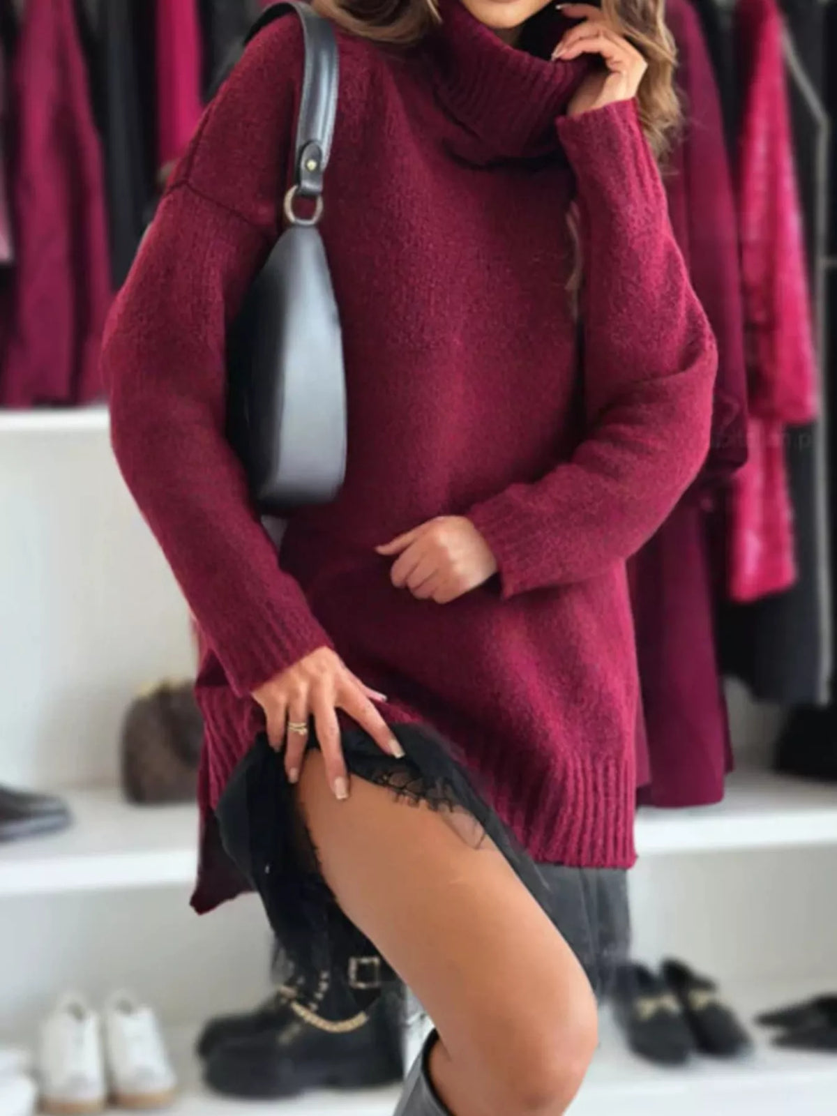 Turtleneck Oversized Sweater