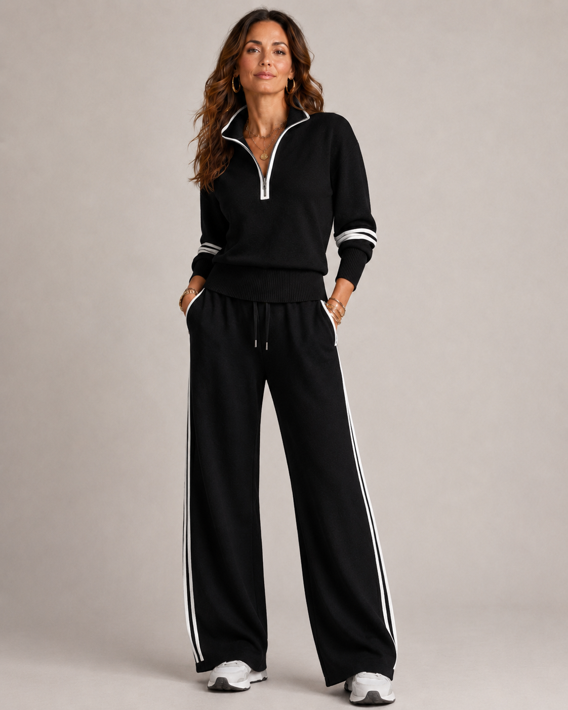 Zip Sweater Set