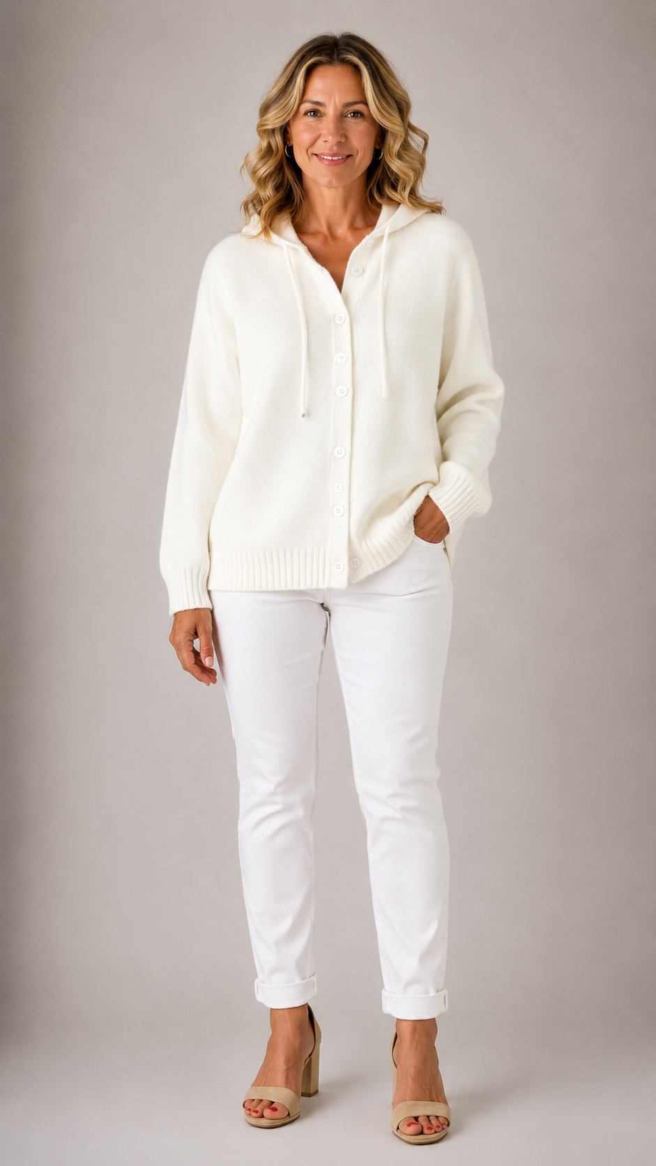 Bella | Cozy Hooded Knit Cardigan