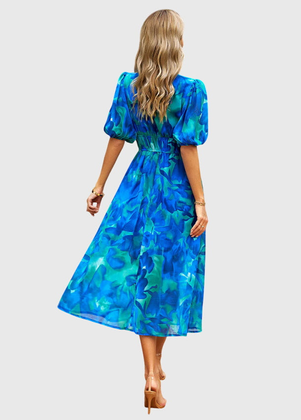 Flattering Floral Midi Dress