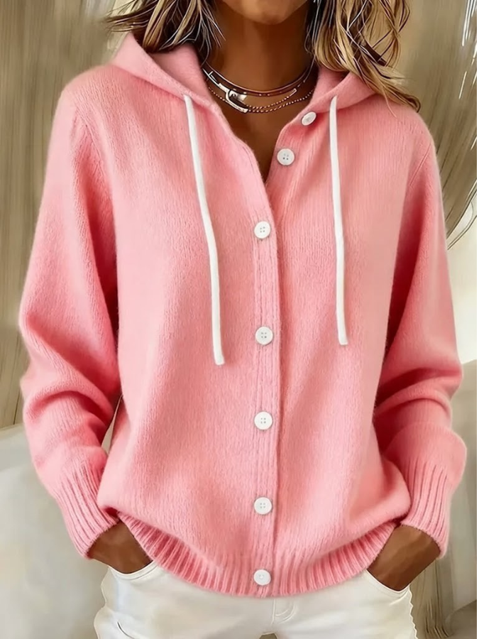Bella | Cozy Hooded Knit Cardigan