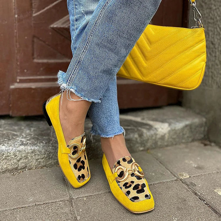 Animal Print Loafers