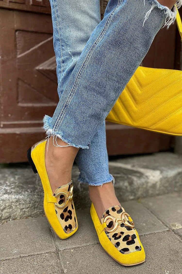Animal Print Loafers