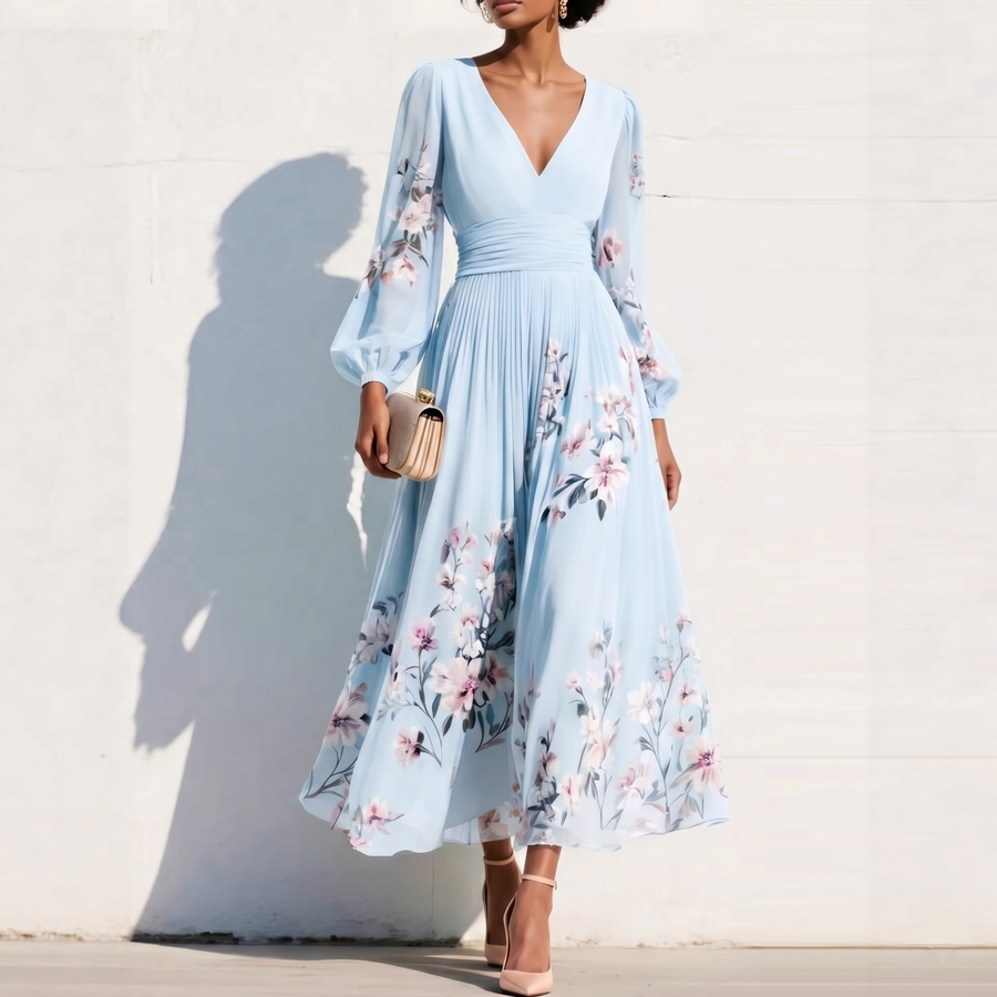 Nadine | Sweetheart-Neckline Midi Dress