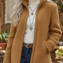 Cozy Stand-Collar Full-Zip Jacket