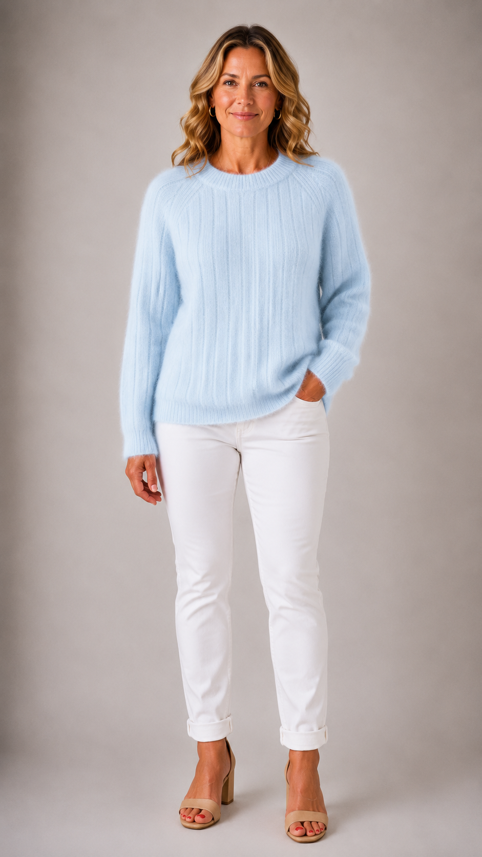 Milana | Solid Colour Fluffy Sweater