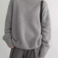 Turtleneck Dropped Shoulder Sweater