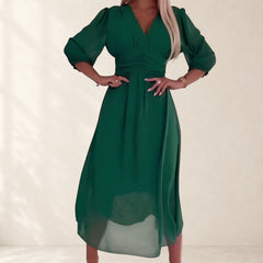 Lightweight Silky Chiffon Dress