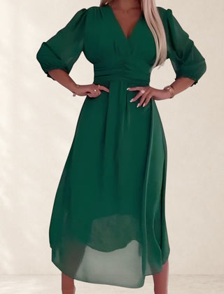 Lightweight Silky Chiffon Dress