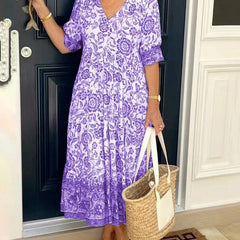 Keisha | Stylish Floral Dress with Sweetheart Neckline