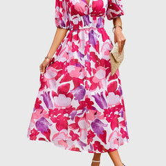 Flattering Floral Midi Dress