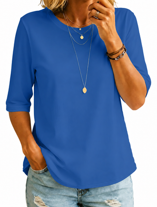 Comfort Coverage Tee in royal blue