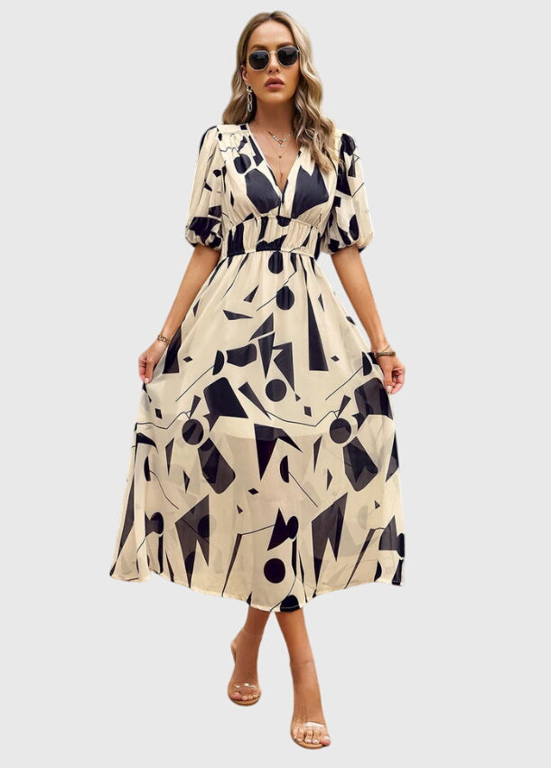 Flattering Floral Midi Dress