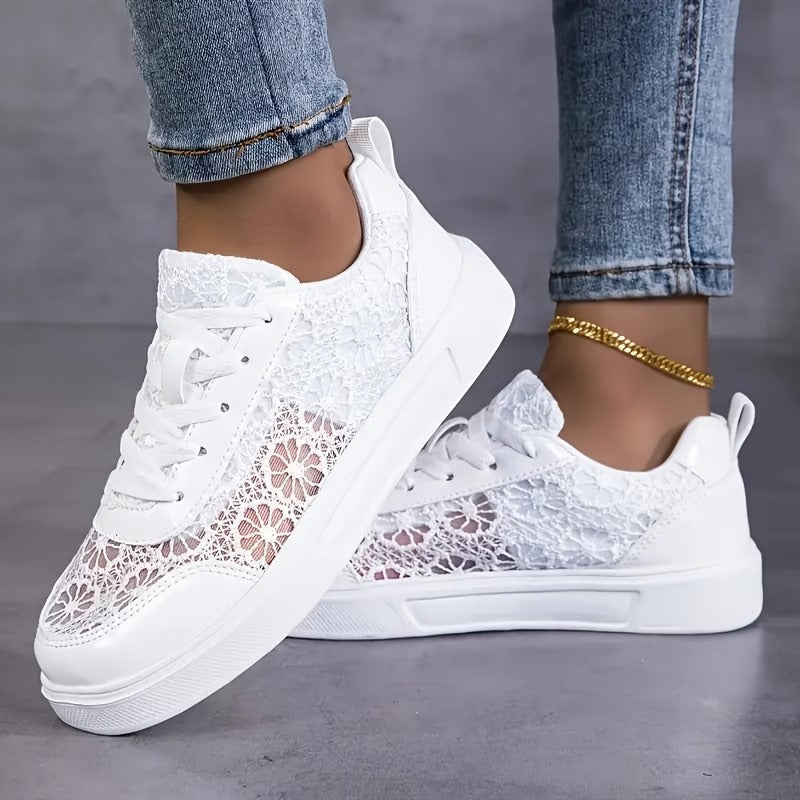 Floral Lace Sneakers