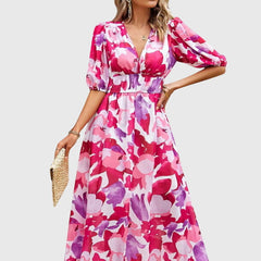 Flattering Floral Midi Dress