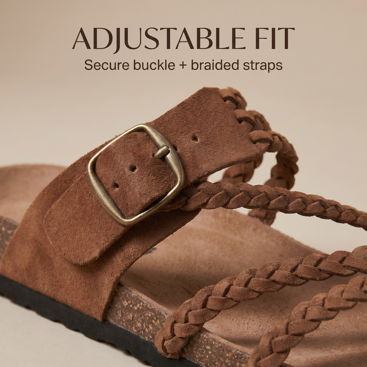 Braided Cork Sandals