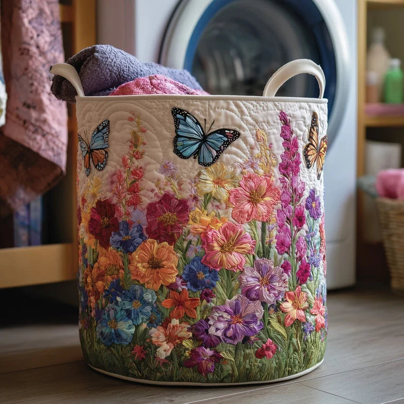 Wildflower Garden Laundry Basket