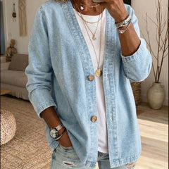 Denim Button Coat
