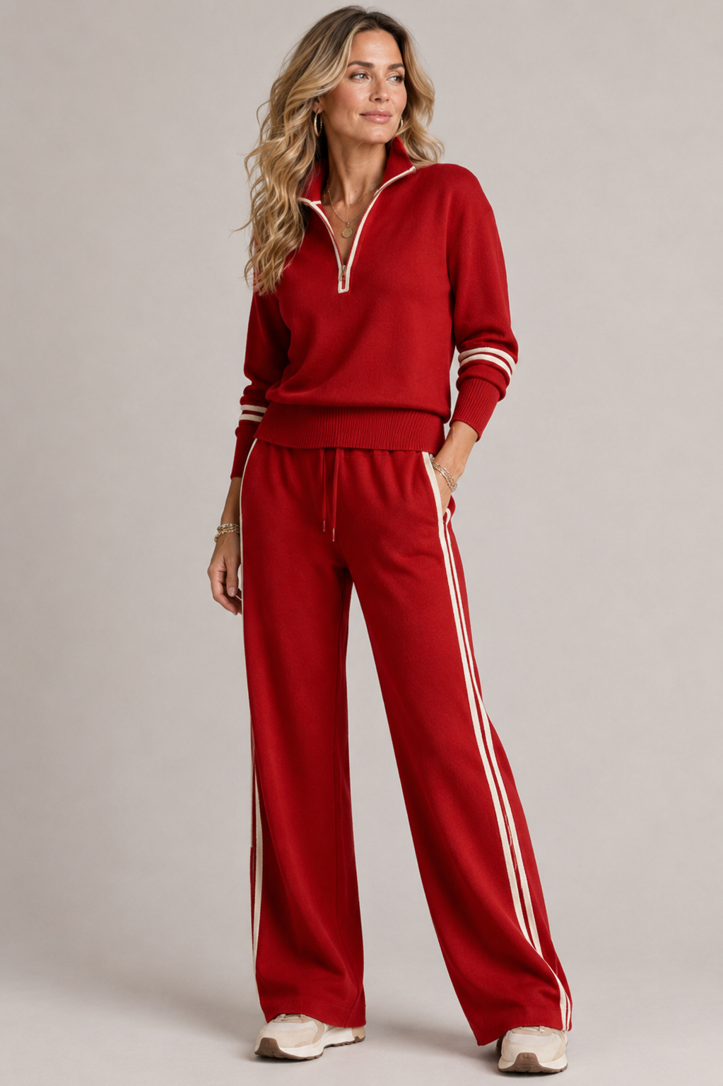 Zip Sweater Set