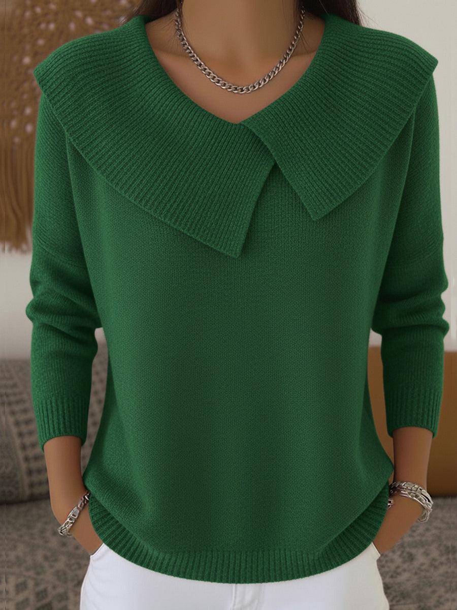 Yareli | Elegant Collar Knit Jumper