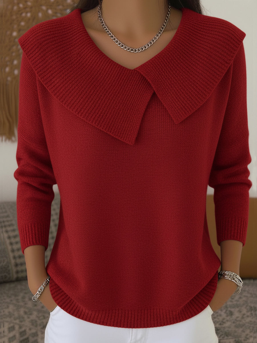 Yareli | Elegant Collar Knit Jumper