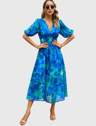 Flattering Floral Midi Dress