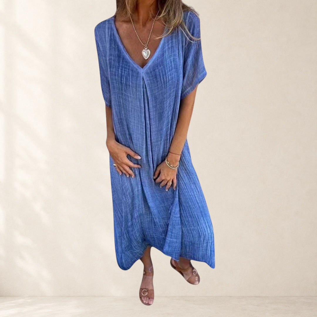 Elegant Lightweight V-Neck Dress
