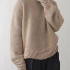 Turtleneck Dropped Shoulder Sweater