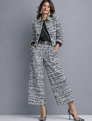 Chic Blouse and Pants Set