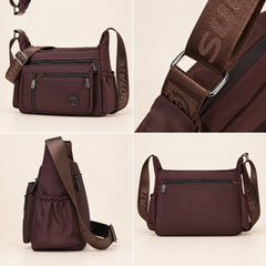 Iris crossbody bag from four angles