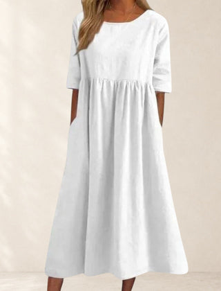 Elegant Short-Sleeved Dress