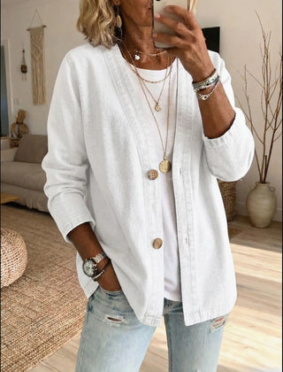 Denim Button Coat