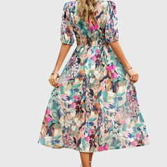 Flattering Floral Midi Dress