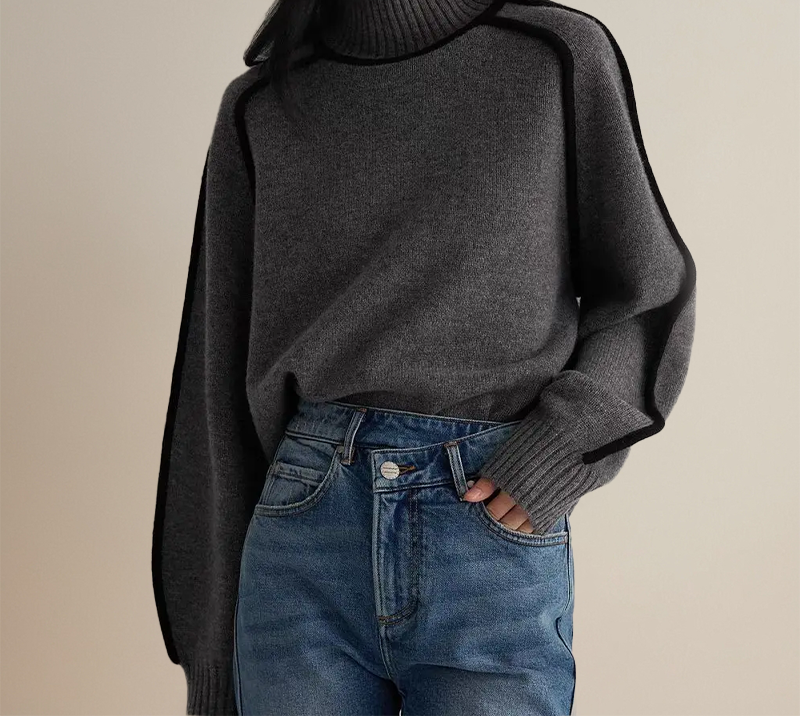 Oversized Chunky Turtleneck Sweater