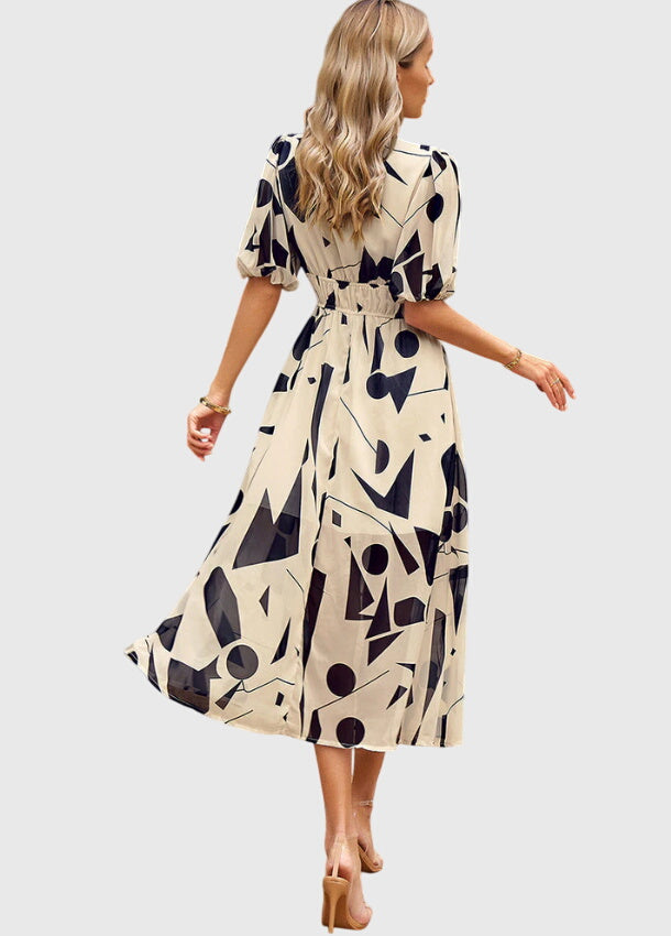 Flattering Floral Midi Dress